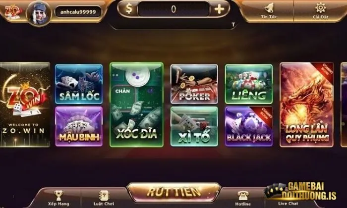 Gia nhập game bài đổi thưởng Zowin với tỷ lệ thưởng rất cao